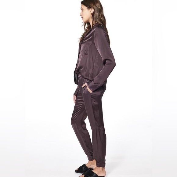 Young Fabulous & Broke Susan Top Jensen Jogger Set in Chocolate